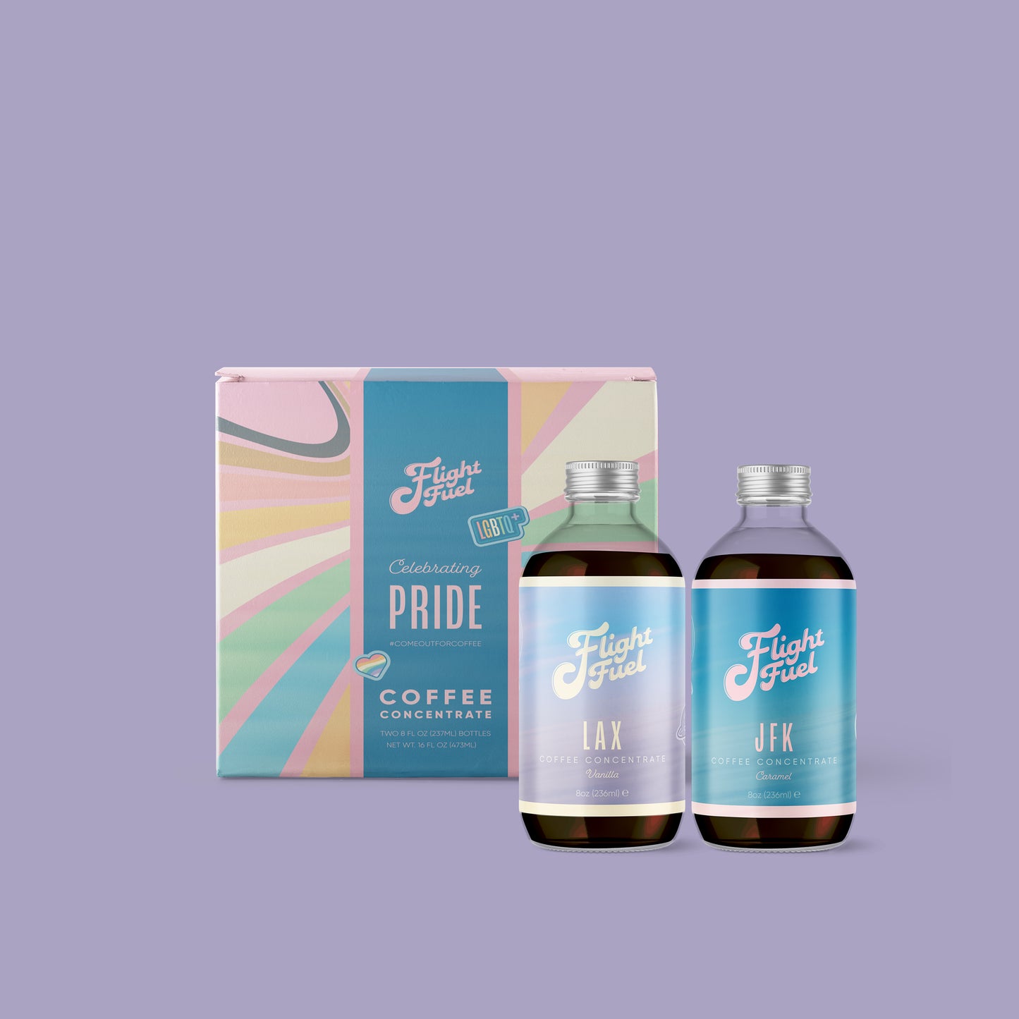 Flight Fuel "Brewing with Pride" Double Concentrate Coffee Box